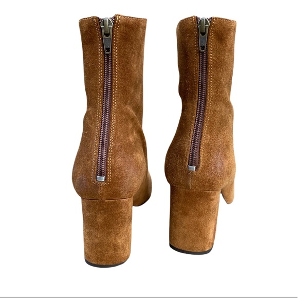 FREE PEOPLE Camel Suede Ankle Boots - Picture 5 of 9